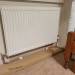 Re-Hanging of a radiator, new copper tails and replacement of valves